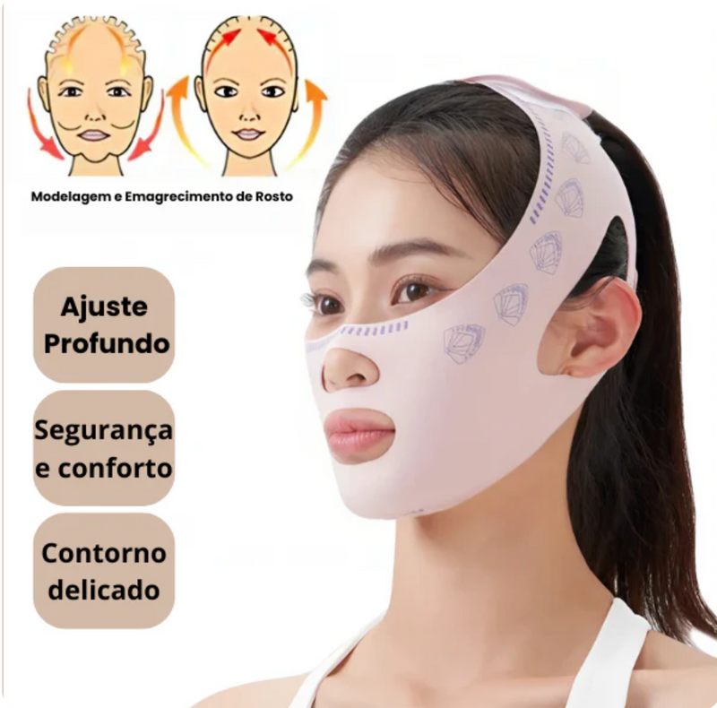 Máscara de Contorno Facial Contour Max Afina, Modela o Rosto e Reduz Papada